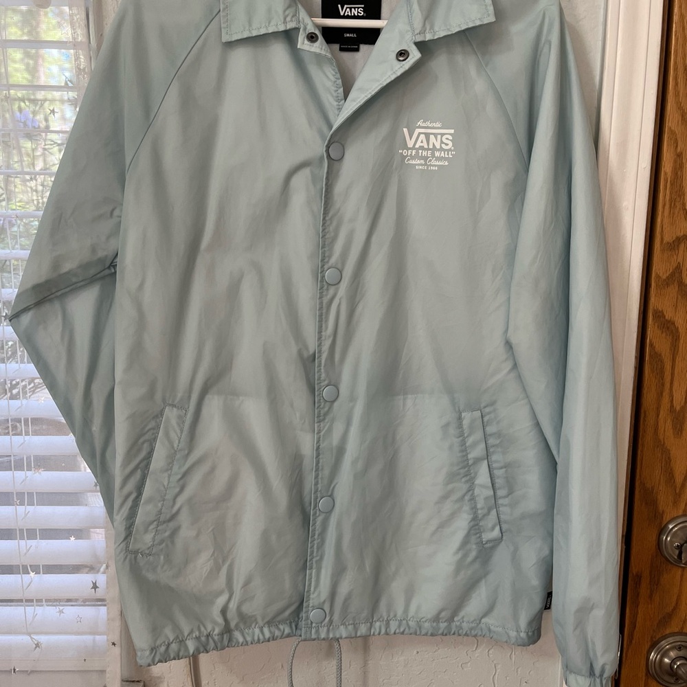 Vans Blue Windbreaker Lightweight Casual Jacket